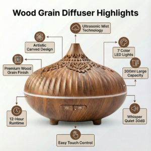 Wood Grain Aroma Diffuser OEM