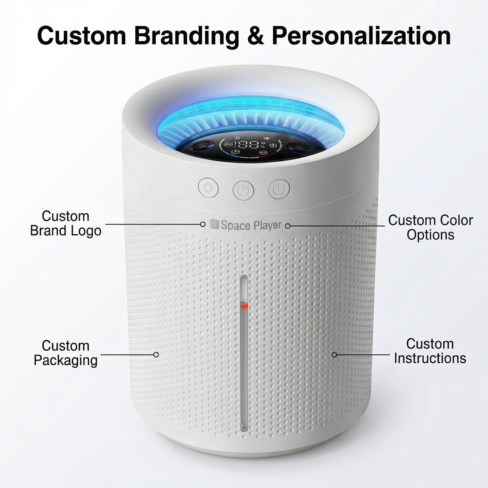 3L Large-capacity Smart Humidifier Wholesale | Smart Ultrasonic Humidifier & Diffuser with WiFi APP Control | Extremely Quiet Sleep Mode | OEM/ODM Manufacturer for Global Brands - Image 4