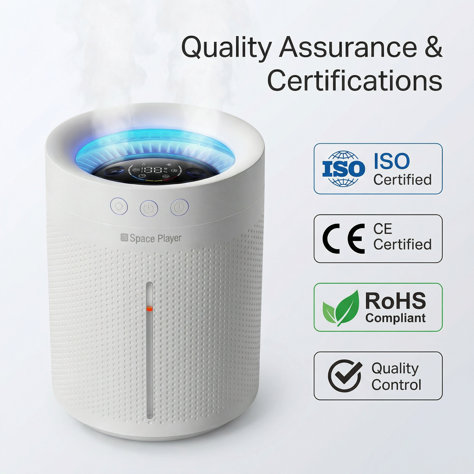 3L Large-capacity Smart Humidifier Wholesale | Smart Ultrasonic Humidifier & Diffuser with WiFi APP Control | Extremely Quiet Sleep Mode | OEM/ODM Manufacturer for Global Brands - Image 7