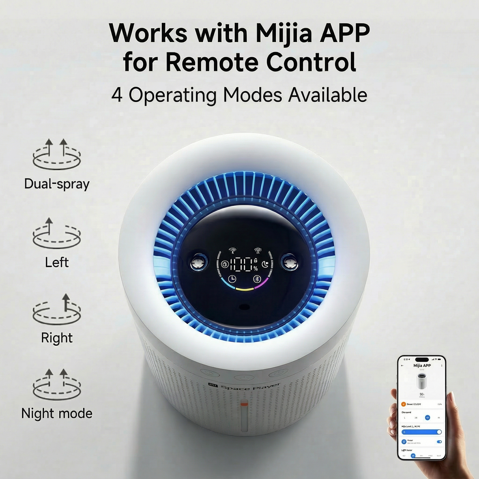 Smart Humidifier with Sleep Mode
