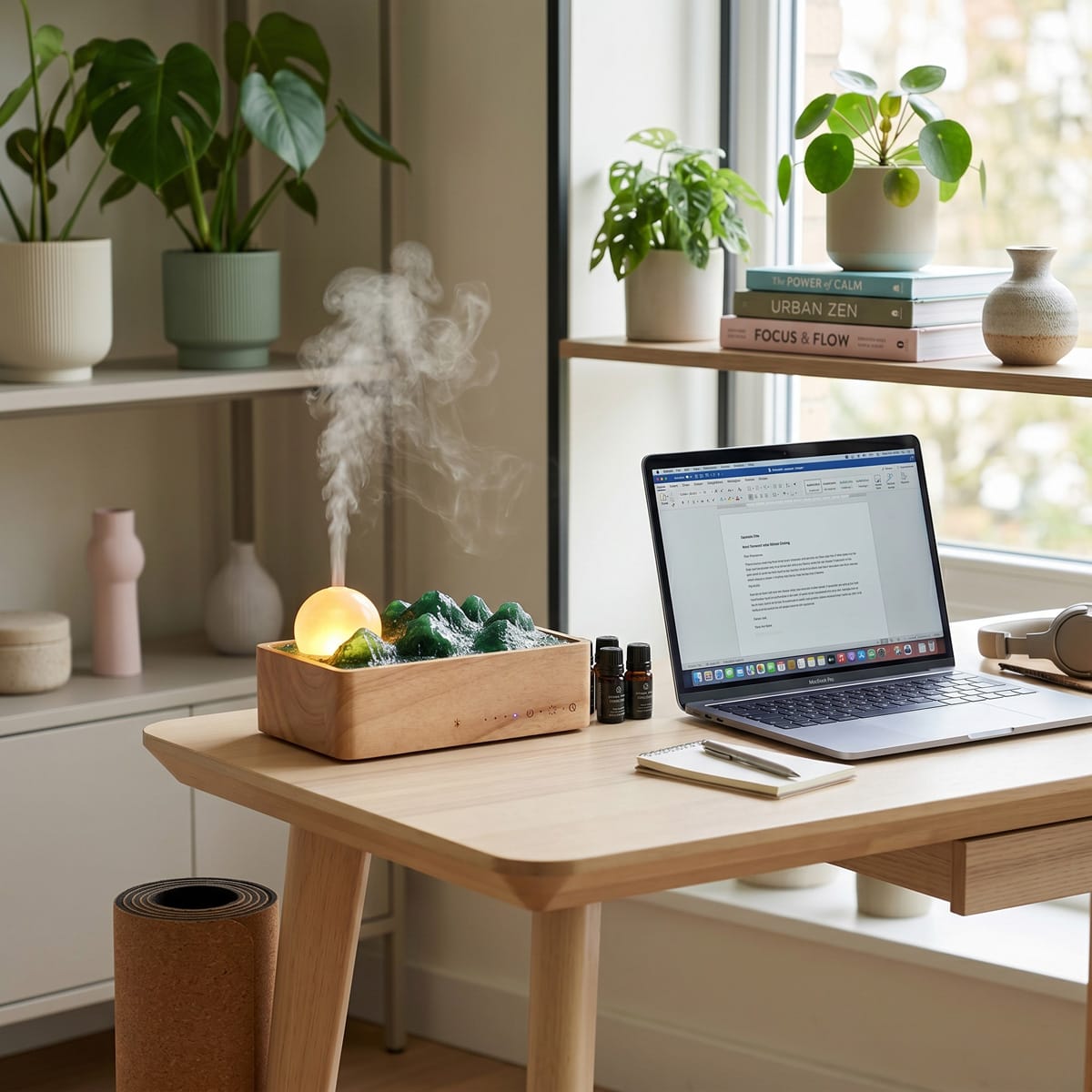 Smart Aroma Diffuser with Bluetooth Speaker Bulk Order | 2-in-1 Waterless Diffuser & Wireless Speaker for Hotel, Home, SPA, Yoga Studio and Office, Ambient Light| 5 Timers, Auto Shut-off | Source Factory Wholesale - Image 5