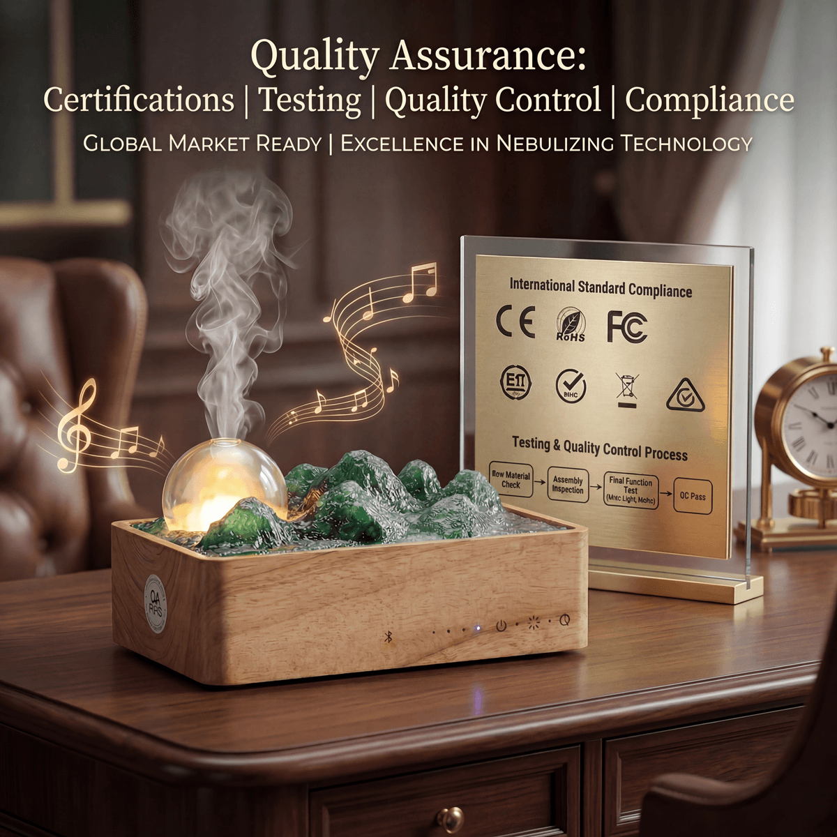 Aroma Diffuser with Bluetooth Speaker Quality
