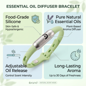 Wearable Silicone Essential Oil Bracelet