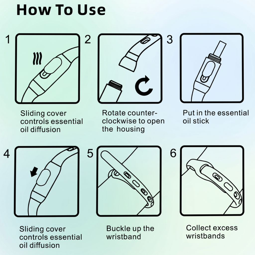Silicone Essential Oil Bracelet Usage