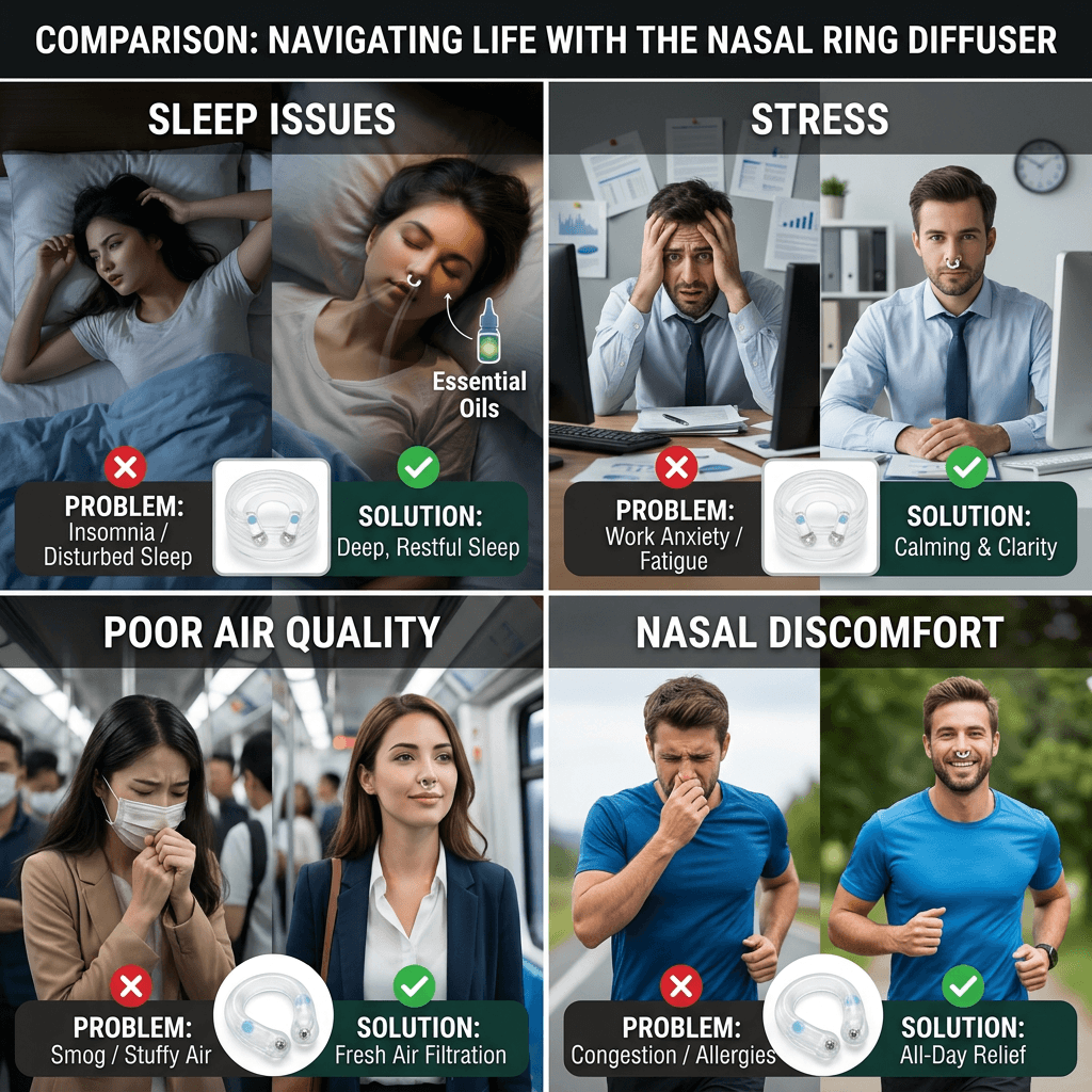 Nasal Ring Diffuser Usage Scenarios
