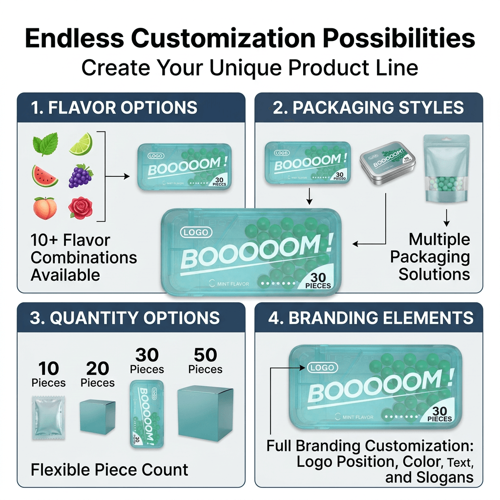 Custom Fresh Breath Burst Beads